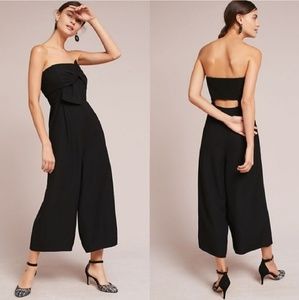 Anthropologie Beatty Bow Tie Jumpsuit